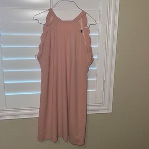 Pink scallop dress
